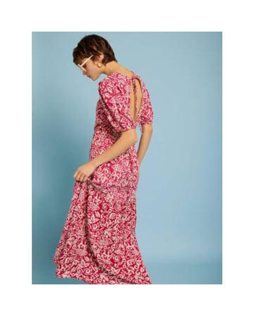 Robe avec décolleté arrière MEISÏE en coloris Pink