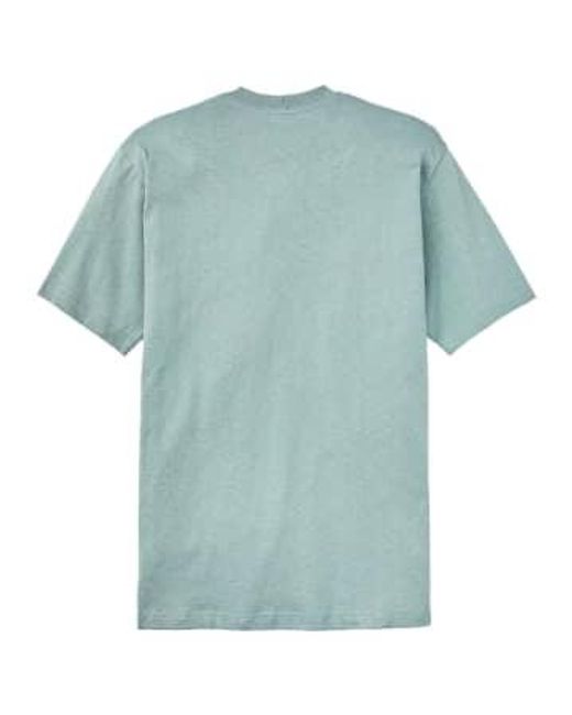 Filson Blue Pioneer Solid One Pocket T-shirt Lead X-large for men