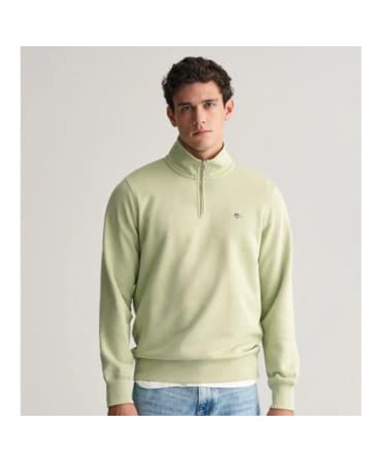 Sweat-shirt à mi-zip Gant pour homme en coloris Green