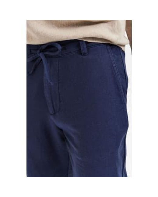 SELECTED Blue Dark Sapphire Brody Linen Pants for men