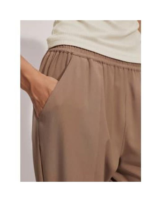 Taupe Stone Oakland Taper Trousers di Varley in Brown