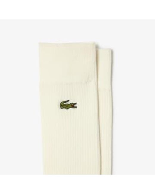 Lacoste White Pack Of 2 Pairs Smooth Cliffs Unisex 35-38