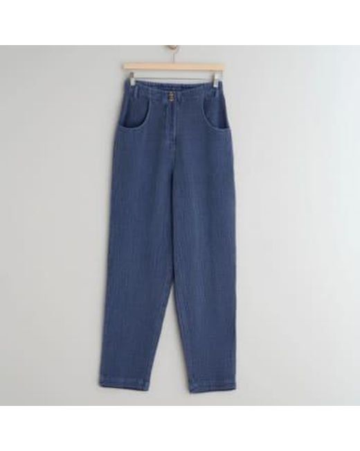 Indi & Cold Blue Double Muslin Trousers 36