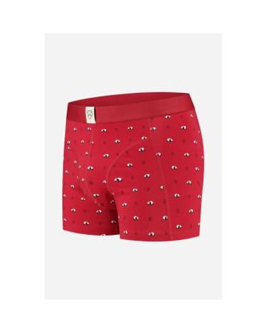 Adam Lippes Red Boxer Briefs Ray Organic Cotton for men