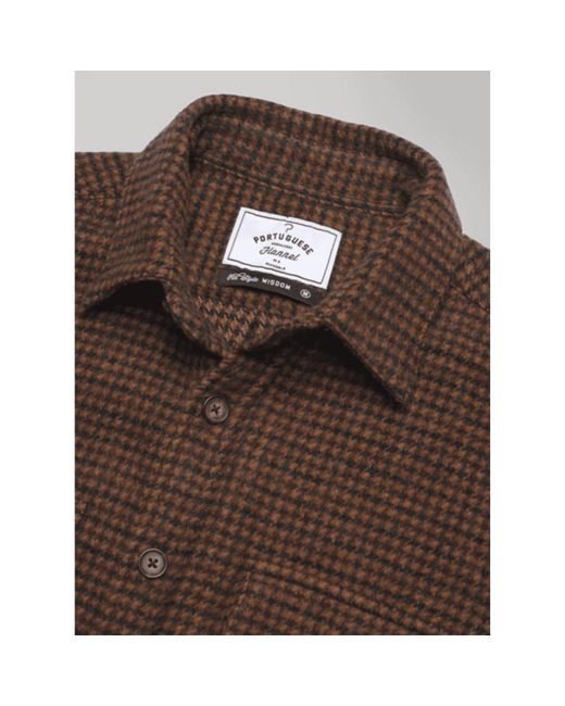 Portuguese Flannel Leaf Overshirt From in Brown for Men | Lyst UK