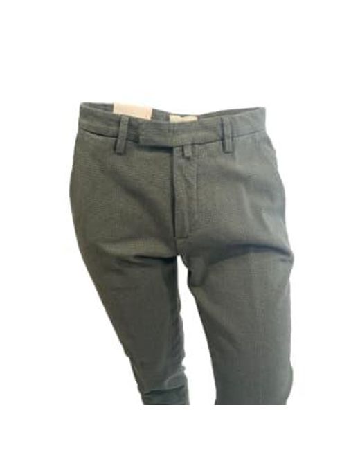 Pantalon chino stretch en coton coupe slim à carreaux bg03 423132 Briglia 1949 pour homme en coloris Black