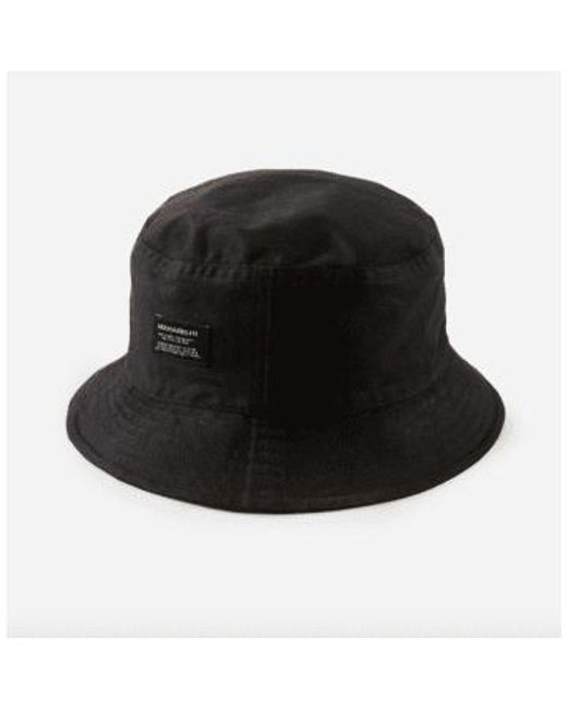 Maharishi Schwarzer camo bucket hat in Black für Herren