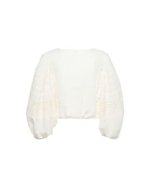 Soaked In Luxury White Slolivie Blouse