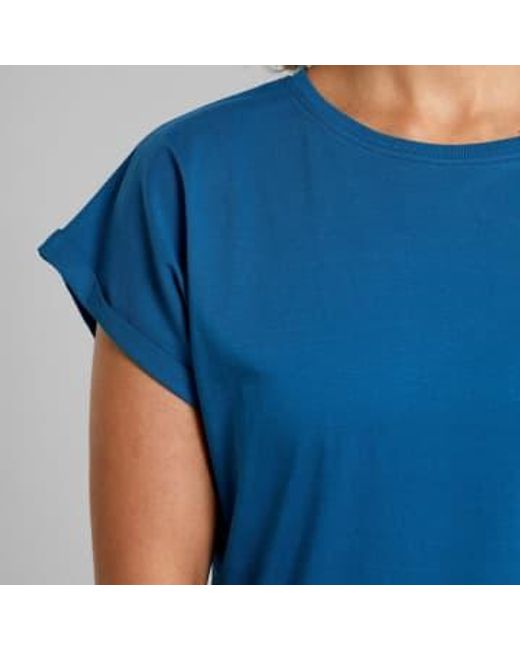 Dedicated Blue Visby Organic Cotton Base T-shirt