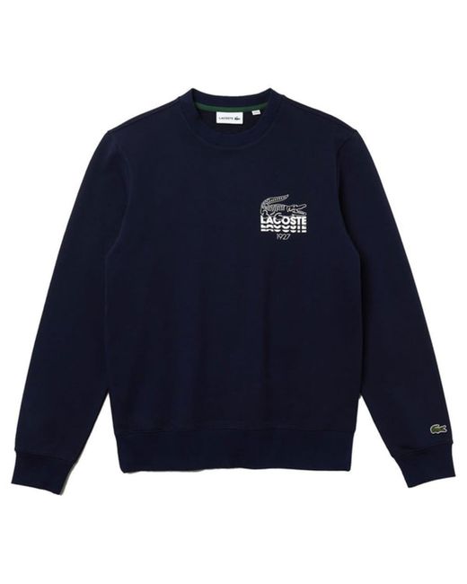 Lacoste Großes Logo-Sweatshirt in Blue für Herren