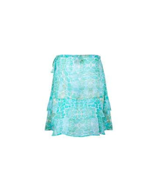 Sophia Alexia Green Pebbles Tahiti Wrap Skirt