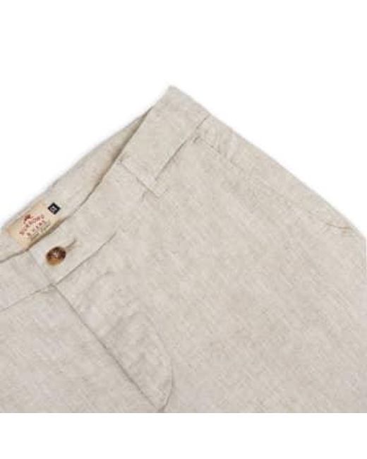 Burrows and Hare White Linen Trouser for men