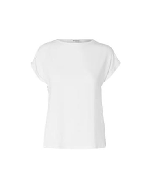 SELECTED White Bellis Boat Neck Top