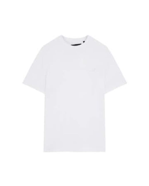 Lyle & Scott TS400TON Tonal Eagle T-Shirt in Weiß in White für Herren