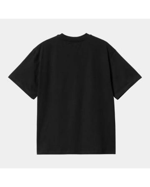 Camiseta w ss heart parch negros Carhartt de color Black