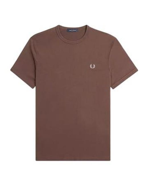 Logo T Shirt 1 di Fred Perry in Brown da Uomo