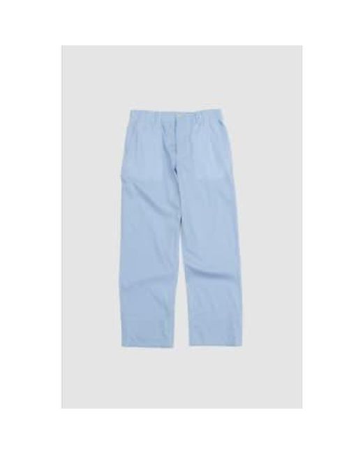 Document Blue Italy Cotton Stripe Pants L for men