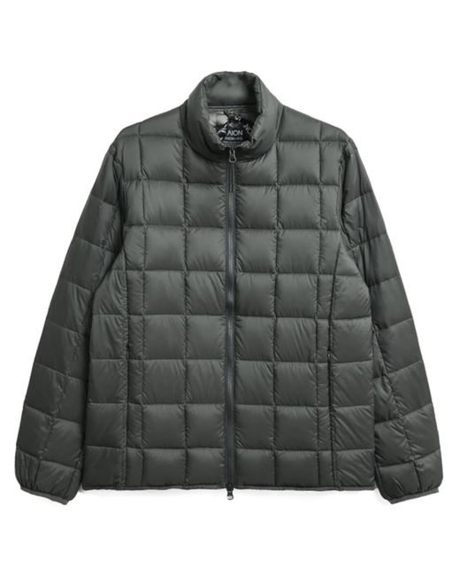 Taion High Neck Down Jacket Dark Charcoal in Gray for Men | Lyst