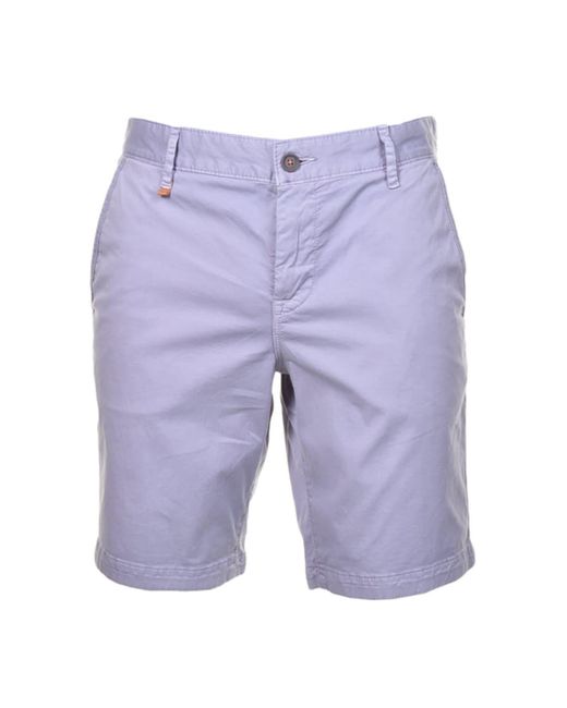 familie niemand vroegrijp BOSS by HUGO BOSS Light Pastel Purple Schino Slim St Shorts in Blue | Lyst