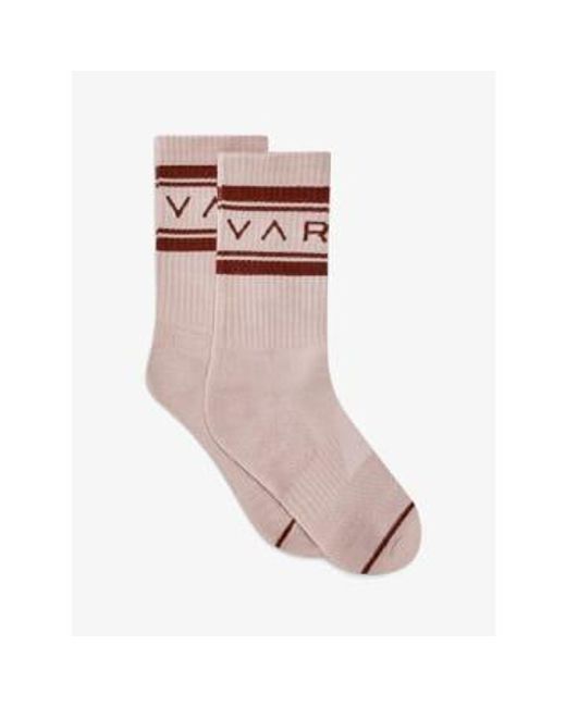 Varley Brown Smoke Astley Active Socks One Size / for men