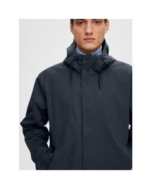 SELECTED Blue Todd Layers Parka S for men