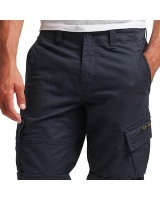 Superdry Blue Vintage Core Cargo Shorts for men