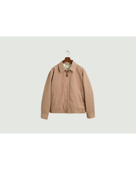 GANT Windcheater Corduroy Jacket in Natural for Men Lyst UK
