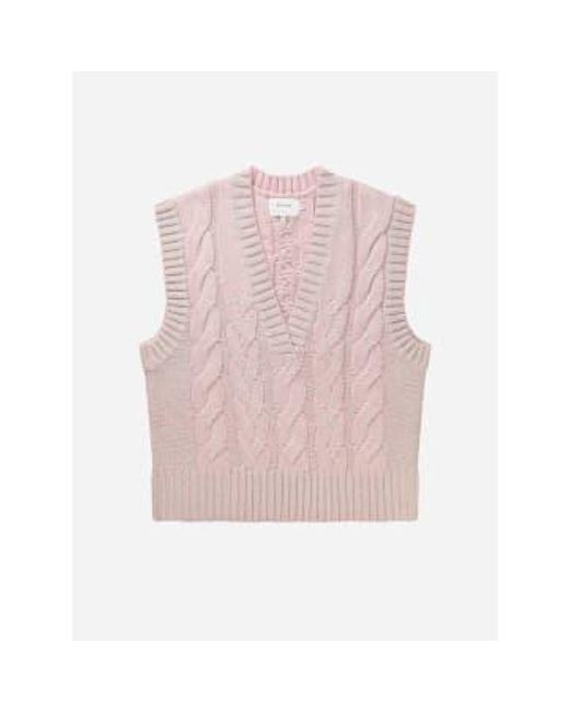 Munthe Pink Cor Sleeveless Knit Uk 10