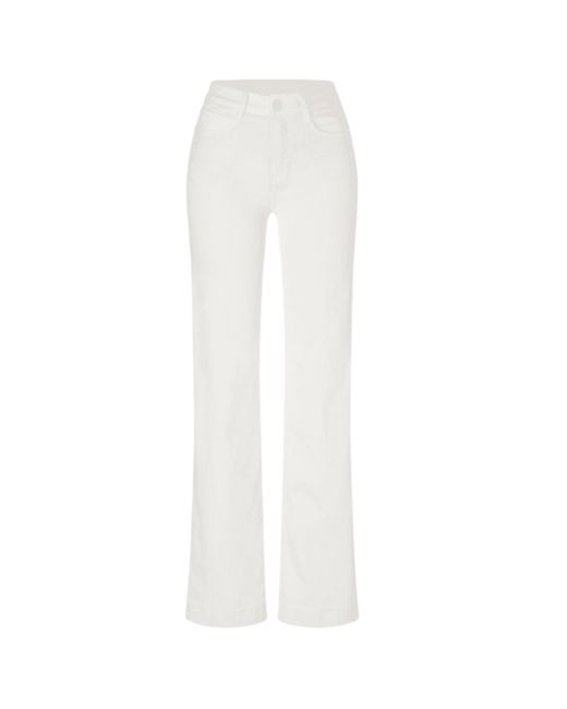 Mac Jeans Weiße Denim Traum breite authentische Jeans in Weiß | Lyst DE