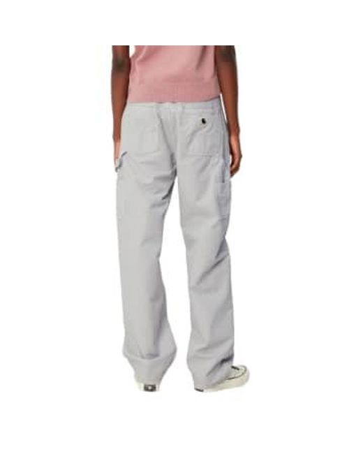 Pantalon femme i026588 1yegd Carhartt en coloris Gray