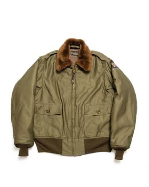 Buzz Rickson's Green B-10 Roughwear Jacket Olive Drab L/40 for men