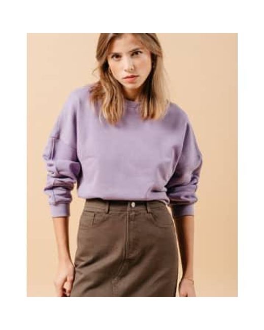 Grace & Mila Purple Marias Sweatshirt