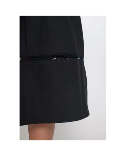 esmé studios Black Luna Organic Cotton Midi Skirt