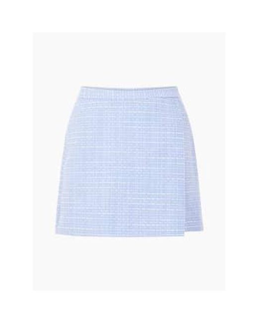 French Connection Blue Effie Boucle Skort