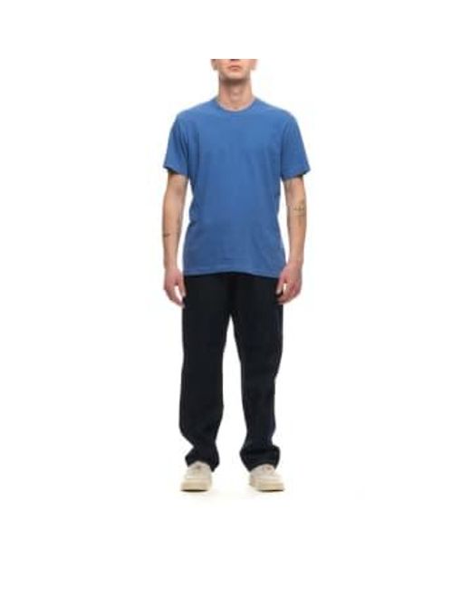 T Shirt For Man Mlj3311 Elbp 1 di James Perse in Blue da Uomo