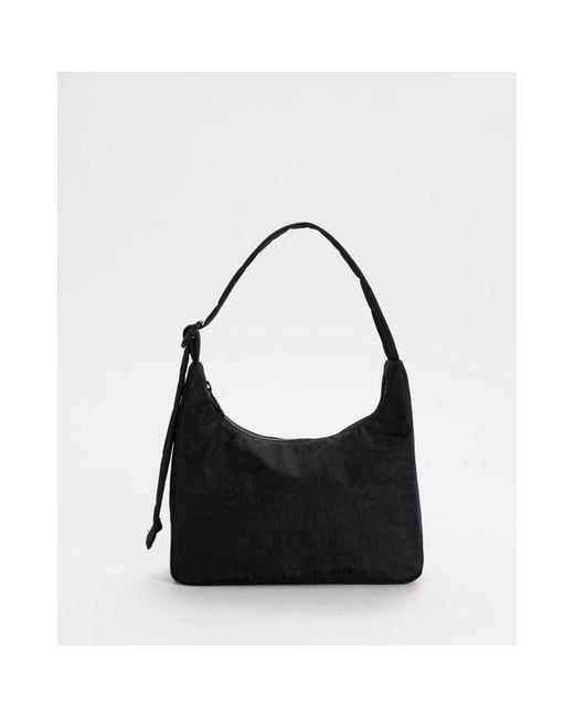 Baggu Black Mini Nylon Shoulder Bag