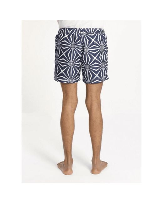 Far Afield Printed Swim Shorts Tenteo in Blue for Men | Lyst