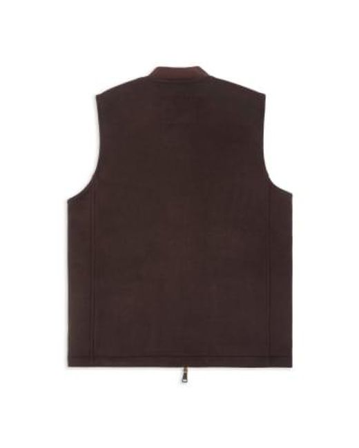 Burrows and Hare Gilet Brown S for men