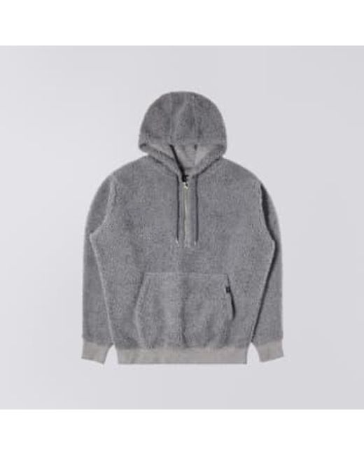 Edwin Grauer polyester yuka halfzip hoodie in Gray für Herren