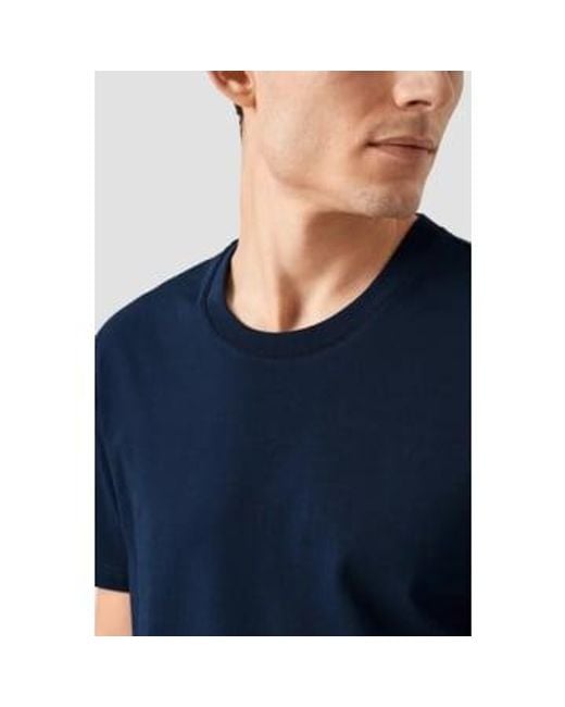 Blue Supima Cotton T Shirt 10001035728 di Eton of Sweden da Uomo