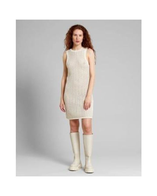 Kramfors crochet robe vanille blanche Dedicated en coloris Gray