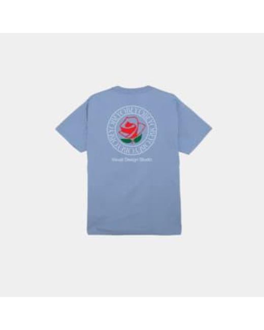 Camiseta estudio diseño visual Obey de hombre de color Blue