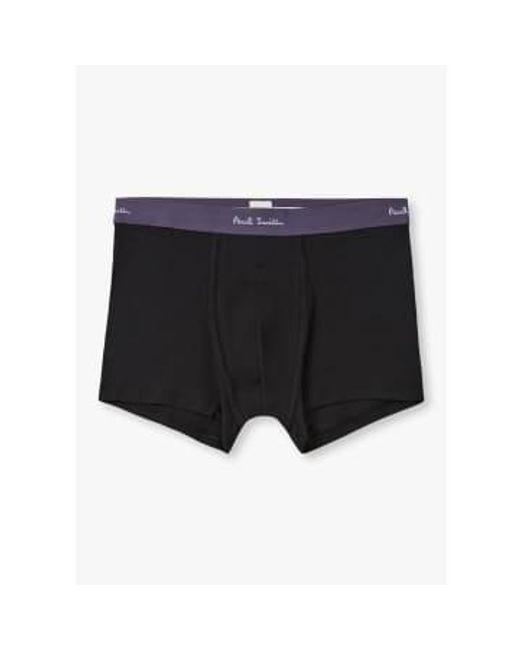 Paul Smith Black S 3 Pack Contrast Waistband Trunk for men