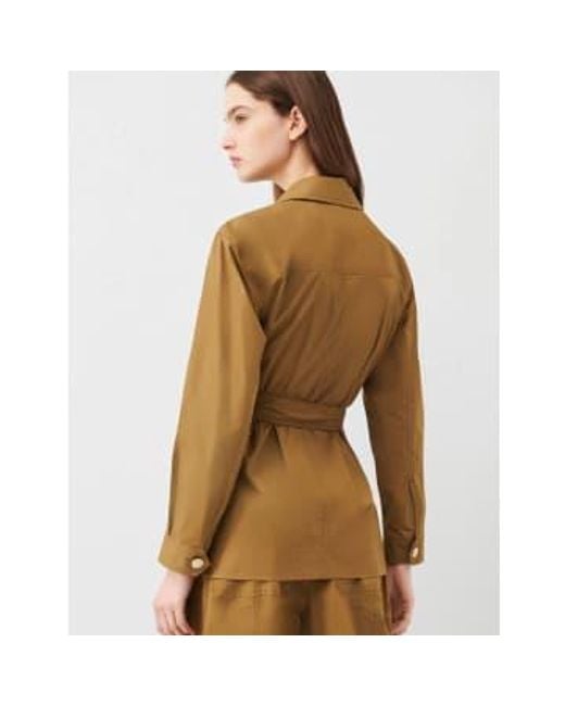 Marella Cabreo Belted Jacket Military di New Arrivals in Natural