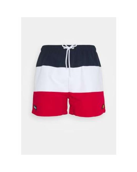 Cielo Swim Shorts In Red White di Ellesse da Uomo
