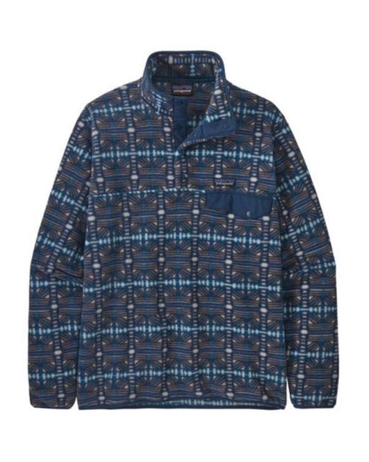 Patagonia Leichter Synchilla® Snap-t® Fleece-Pullover Herren Snow Beam: Dark Natural in Blue für Herren