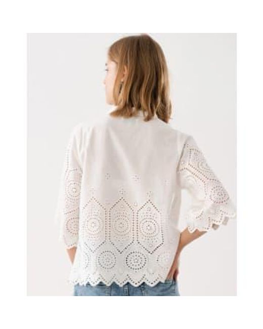 Lolly's Laundry White Louise blouse weiß