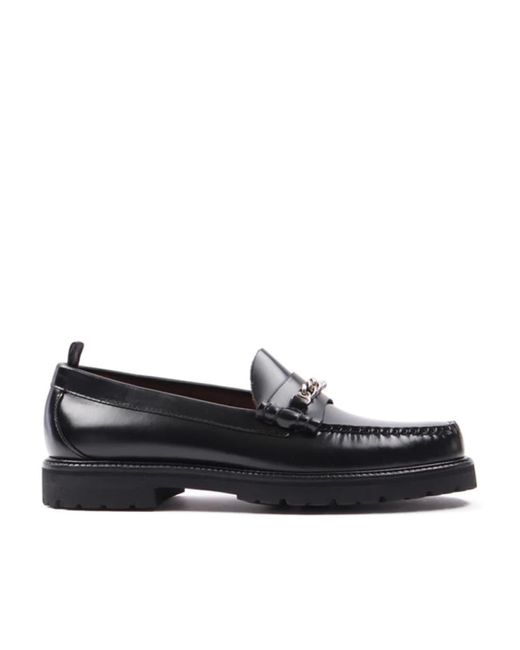 And Co X Fred Perry Chain Penny Loafer Black di G.H.BASS da Uomo