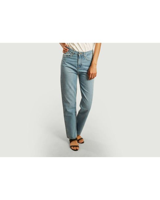 MUD Jeans Heavy Stone Denim Relax Rose Washed Jeans in Blue | Lyst