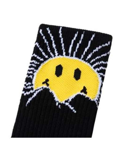 Market Black Smiley Sunrise Socks for men